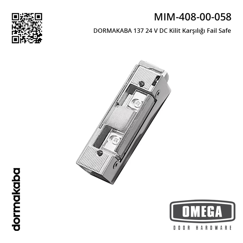 DORMAKABA 137 24 V DC Kilit Karşılığı Fail Safe