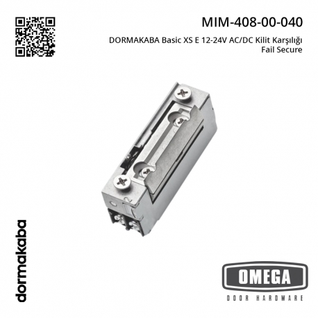 DORMAKABA Basic XS E 12-24V AC/DC Kilit Karşılığı Fail Secure